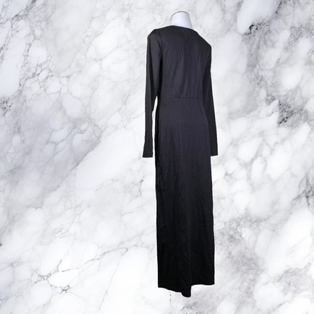 NBD Slit Midi Dress - Black - Picture 3 of 9